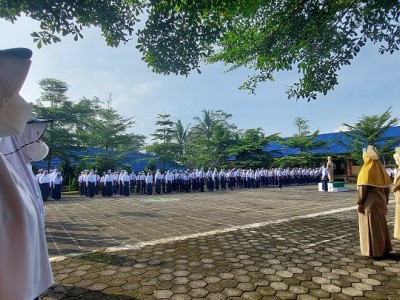 31 Januari 2022 - Pelaksanaan Upacara Bendera SMPN 2 Pengadegan