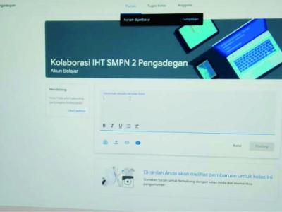 Pengaplikasian Materi IHT: Pemanfaatan Akun Belajar.id oleh Guru secara Kolaboratif